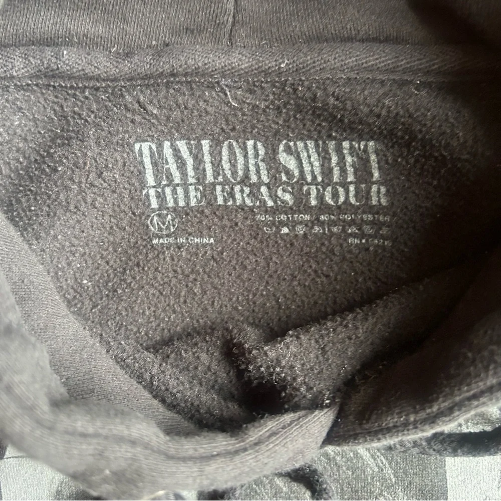 Taylor Swift Black Eras Tour Hoodie M - Picture 6 of 8